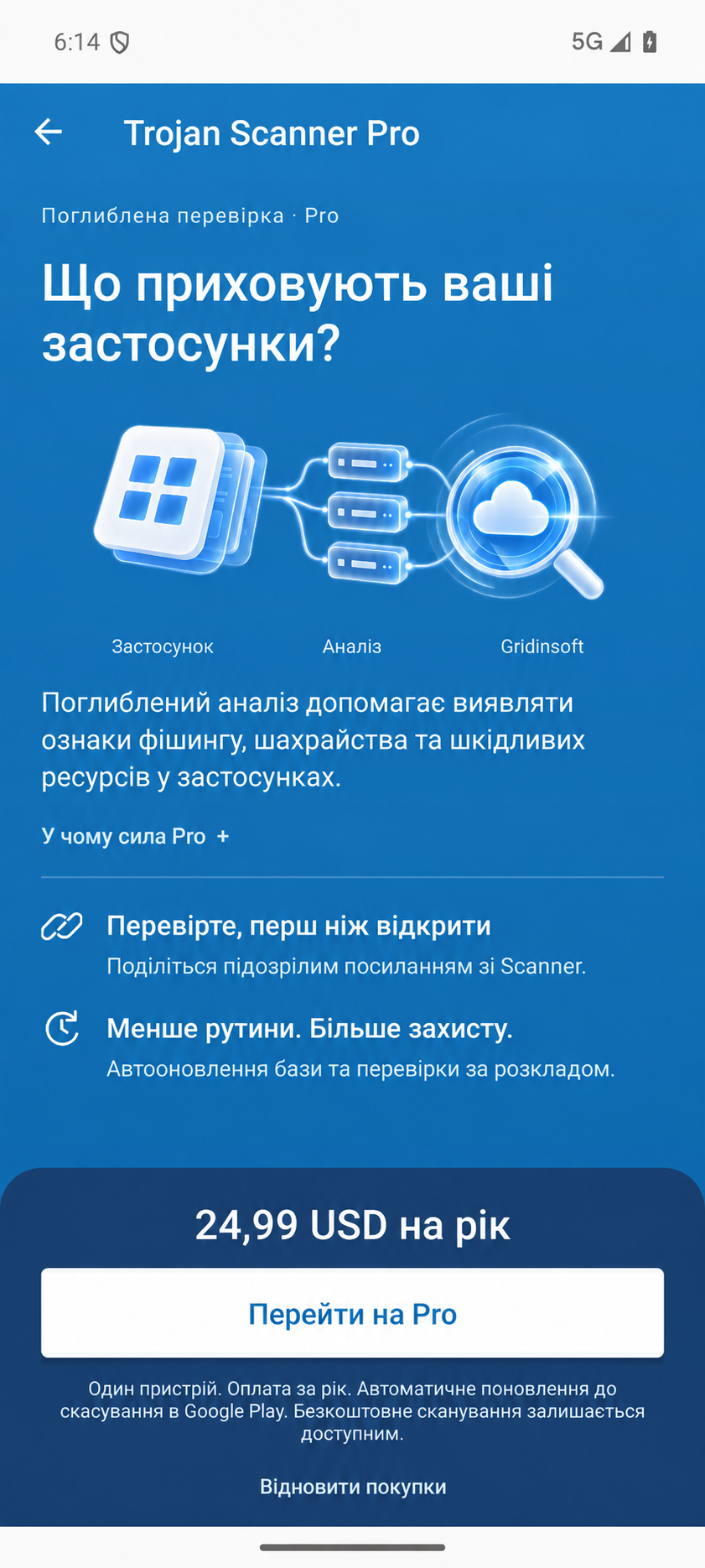 Огляд можливостей Trojan Scanner Pro